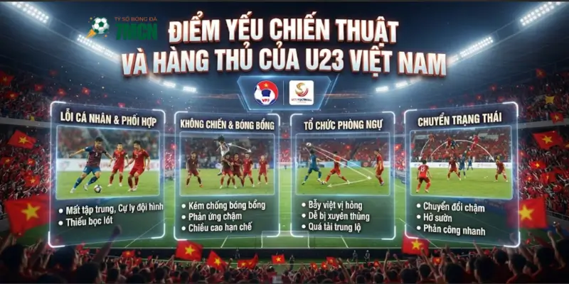 Điểm yếu chiến thuật và hàng thủ của U23 Việt Nam