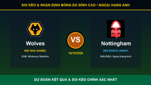 Nhận định phân tích trận Wolves và Nottingham ngày 16/10/2026