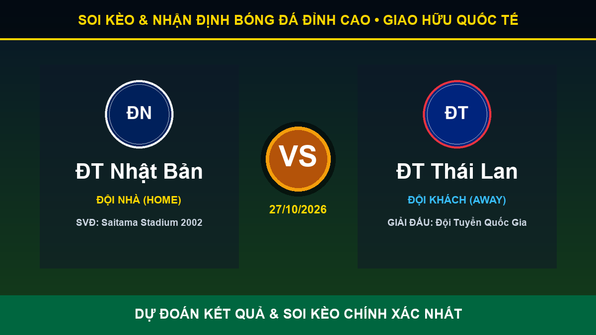 nhận định trận ĐT Nhật Bản và ĐT Thái Lan - Banner đối đầu ĐT Nhật Bản vs ĐT Thái Lan