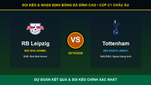 7M nhận định trận RB Leipzig và Tottenham ngày 29/10/2026
