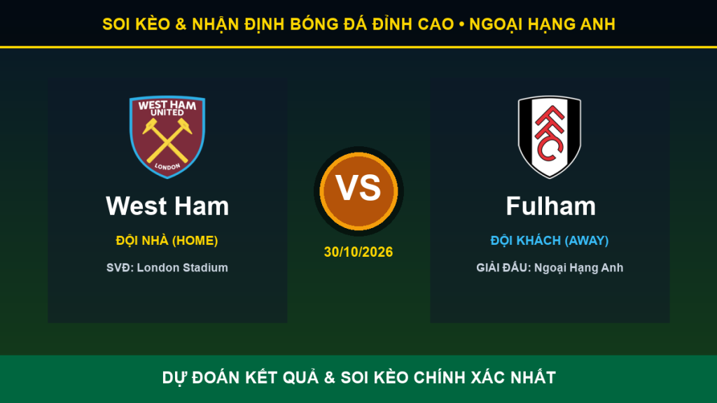 nhận định trận West Ham và Fulham - Banner đối đầu West Ham vs Fulham