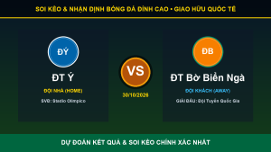 Soi kèo 7M trận ĐT Ý và ĐT Bờ Biển Ngà ngày 30/10/2026